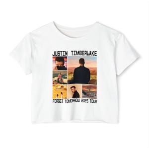 Justin Timberlake world tour crop shirt fan Timberlake crop t-shirt Justin Timberlake Concert JT merch Justin Timberlake crop top tour gift