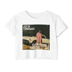 Justin Timberlake crop top forget tomorrow tour crop shirt Timberlake crop top Timberlake shirt Timberlake fan merch JT concert print