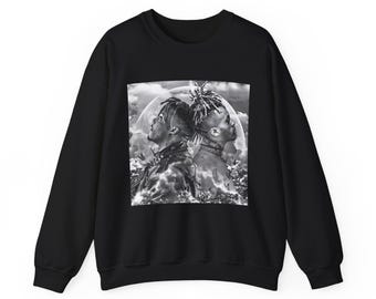 Juice Wrld & XXXTentacion Sweatshirt: Unisex Cotton-Blend Crewneck