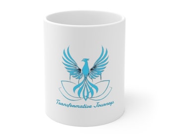 Keramische Phoenix-mok, Transformative Journeys, 11oz