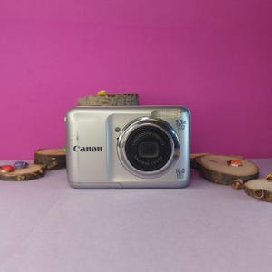 Canon PowerShot A800 Silver Compact Digital Camera. CCD sensor. Working Digicam Tested.