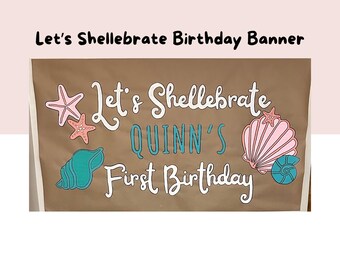 Pancarta de fiesta de papel kraft personalizada y pintada a mano