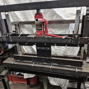 Prasa hydrauliczna do gięcia blach modułowa DIY plik projektu giętarka do blach modułowa 750 mm zmienna wysokość stal aluminium
