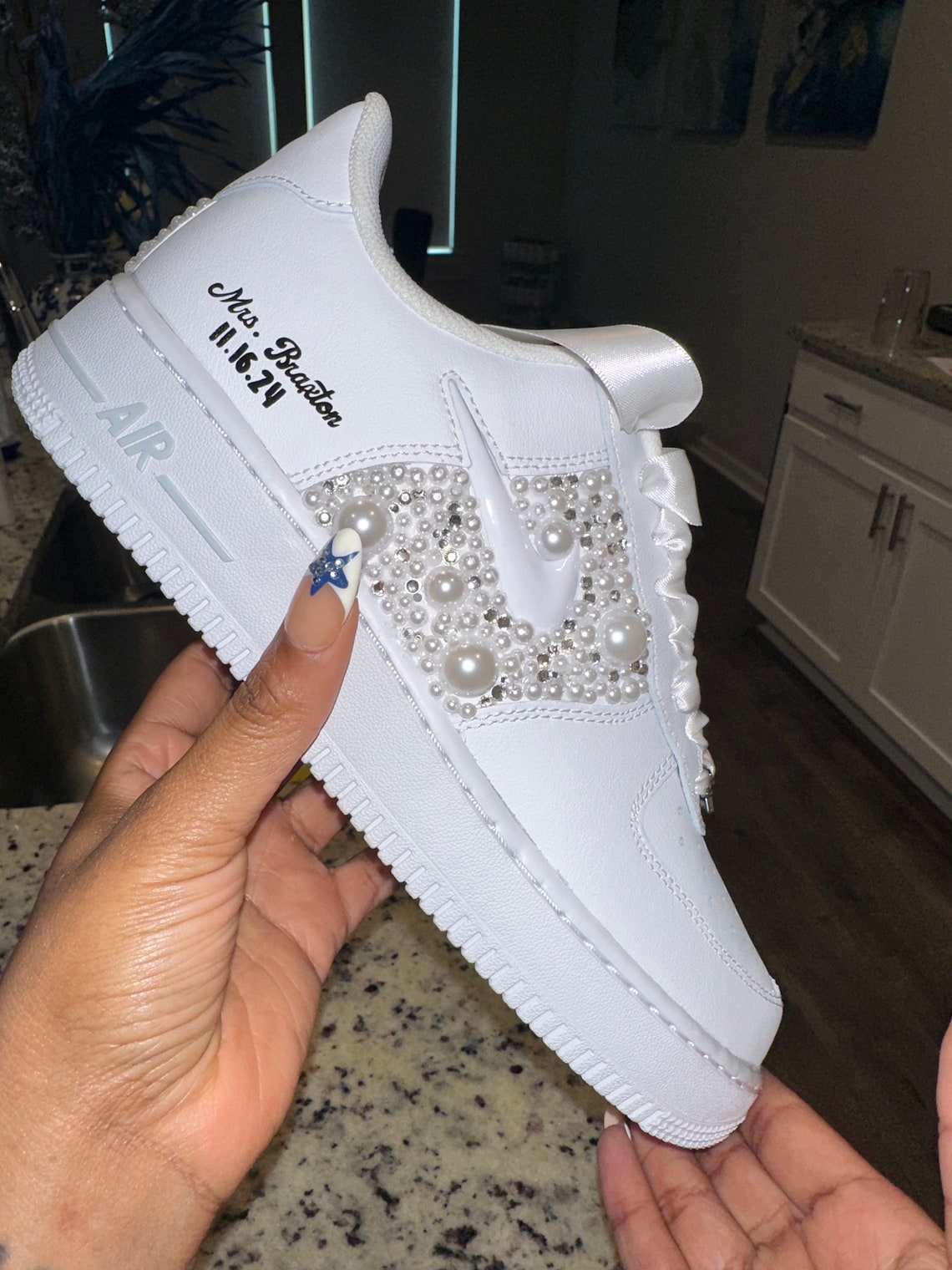 bedazzled air force ones