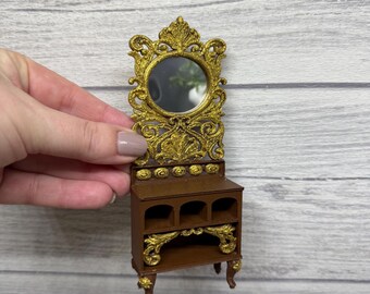 1/12 radiateur miniature pour maison de poupée, or antique, D2329 - France
