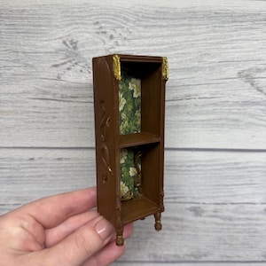Miniature dollhouse art nouveau style shelf cabinet  1:12