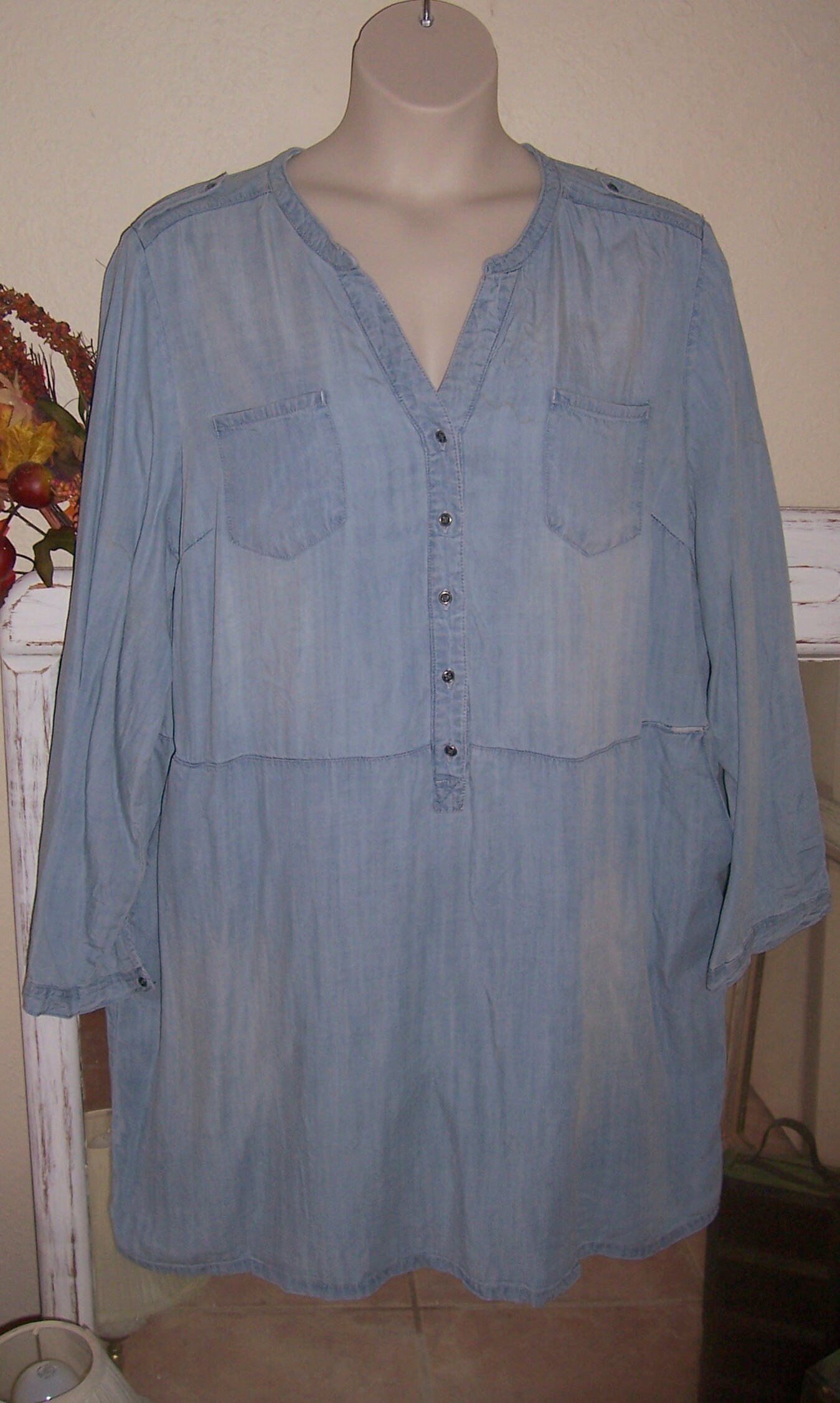 Cato Womans Trendy Soft Blue Denim 