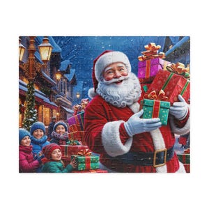 Festive Fun with Santa: A Jolly Gift-Giving Puzzle for All Ages!