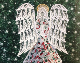 Christmas Lace Angel Tree Topper