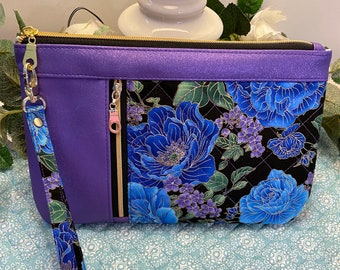 Stardust Purple Quilted Purse