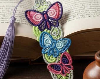 Butterfly Lace Bookmark with Tassel