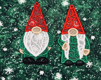 Mr. and Mrs. Christmas Gnome Ornaments