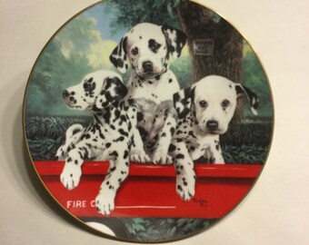 Dalmatian Collector Plate "Three Alarm Fire"