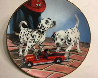 Dalmatian Plate "All Fired Up"
