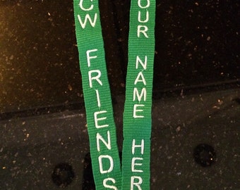 Colonial Williamsburg Friends Facebook Group Custom Lanyard