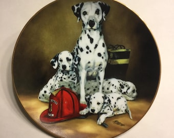 Dalmatian Collector Plate "The Fire Brigade"