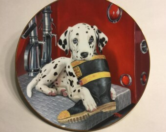 Dalmatian Plate "Caught in the Act"