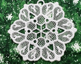 Star Lace Snowflake Ornament