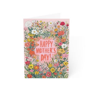 Carte belle plante, carte florale de fête des mères, carte pour elle, cadeau de remerciement, voeux fleuri, cadeau maman