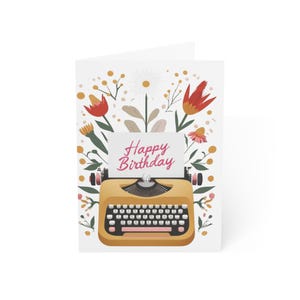 Schönes Blumen-Geburtstags-Grußkarten-Set, alles Gute zum Geburtstagkarten, handgemachte Karten für alle Gelegenheiten, nette Mitteilungskarten, Geschenkverpackung