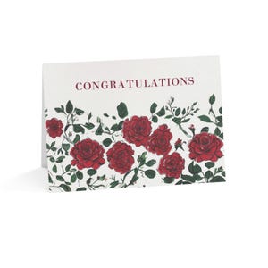 Florale Glückwünsche Grußkarten | Perfekt für Hochzeiten, Jubiläen, Geburtstage, Grüße