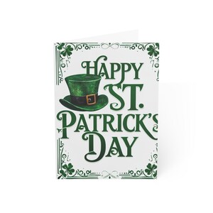St. Patrick's Day Grußkarten - Festliche Shamrock-Designs, Weihnachtskarten für Ihre irischen Freunde