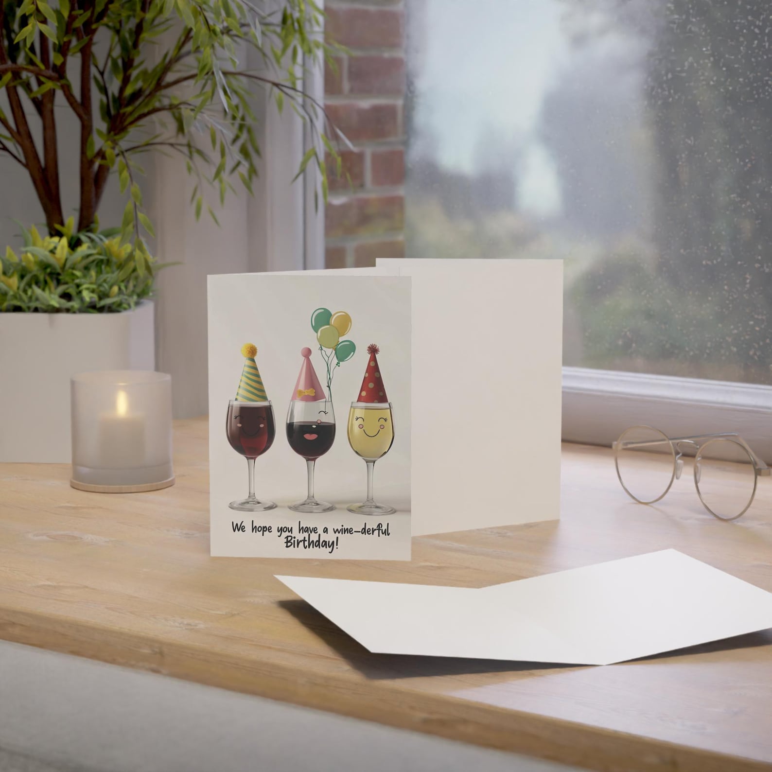 Wine Birthday Greeting Cards: Playful Celebration Invitations - Etsy