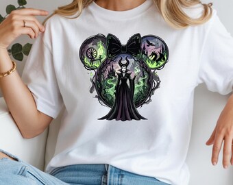 Comfort Colors® Disney Maleficent Halloween Shirt, Disney Sleeping Beauty T-Shirt, WDW Tee, Disneyland Family Halloween Trip Gift