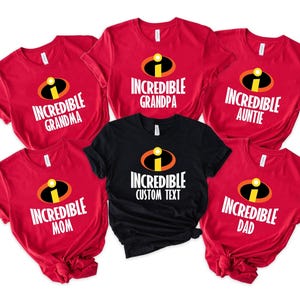 The Incredibles Family Party Shirts, Incredibles Halloween Costume, Incredibles Birthday Party Family Shirts, Disney Incredibles Shirts