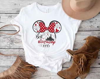Disney Birthday Shirt,Best Birthday Ever T-shirt,Disney Birthday Party,Disney Birthday Squad T-shirt,Gift For Birthday,Disney Minnie Tee