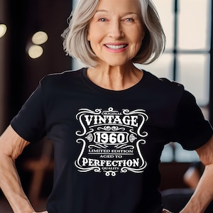 Vintage 1960 T-Shirt: 65th Birthday Gift
