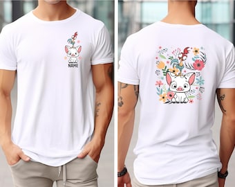 Custom Name Moana Pua Hei Hei Floral Shirt - Disneyworld