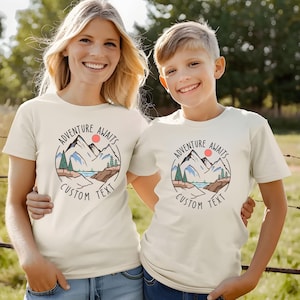 Custom Vacation Mountain Memories Shirts, Custom Adventure Awaits Shirts, Family Trip Shirts, Hiking Shirt, Nature Shirt, Camping Shirt