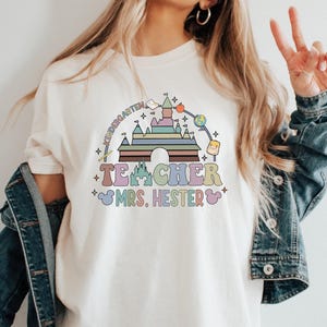 Personalized Disney Teacher Grade Shirt,Magical Teacher Shirt,Customized Name Teacher Shirt,Teacher Appreciation,Gift for Teacher