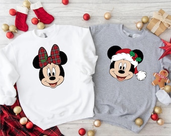 Disney Minnie Mouse Christmas Bow Sweatshirt,Mickey's Very Merry Christmas,Disney Xmas Tees,Disneyland Christmas Matching Shirt