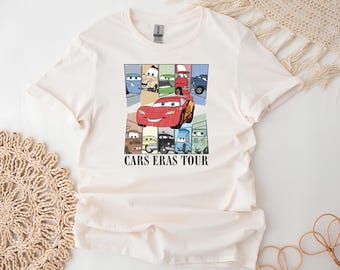 Vintage Disney Cars Eras Tour Shirt, Toddler Youth Adult Shirt, Lightning McQueen Shirt,  Disney Pixar Car Kids Shirt
