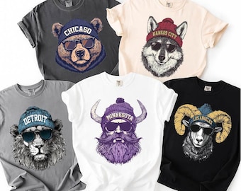 Vintage Football Mascot Tee: Matching Family Game Day Shirt