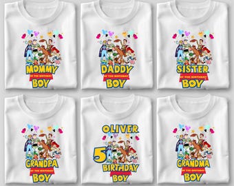 Custom Toy Story Birthday Shirt: Family Matching Tees