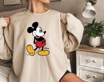 Classic Mickey Mouse Sweatshirt: Disneyland Vacation Shirt