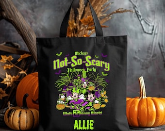 Personalized Mickey and Friends Not So Scary Tote Bag,Oogie Boogie Bash 2025,Disney Halloween Tote Bag,Trick or Treat,Spooky Season Totes