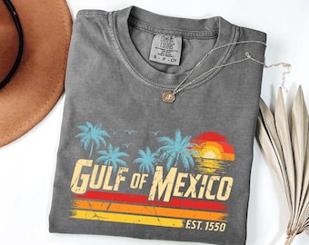 Comfort Colors Gulf of Mexico Forever Retro Vintage Beach Mens Women T-Shirt,Anti Gulf Of America Shirt,Democrat Shirt,Liberal Gifts
