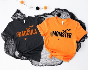 Matching Momster Dadcula Halloween Shirts: Couples Costume Sweatshirts