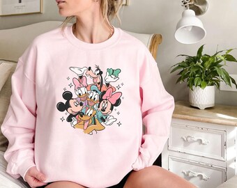 Mickey And Friends Sweatshirt,Disney Characters Shirts,Mickey And Friends Minnie Donald Daisy Goofy Pluto Shirt,Disneyland  Vacation  Shirt
