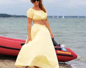 Summer Breeze Set Rock mit Top butter yellow
