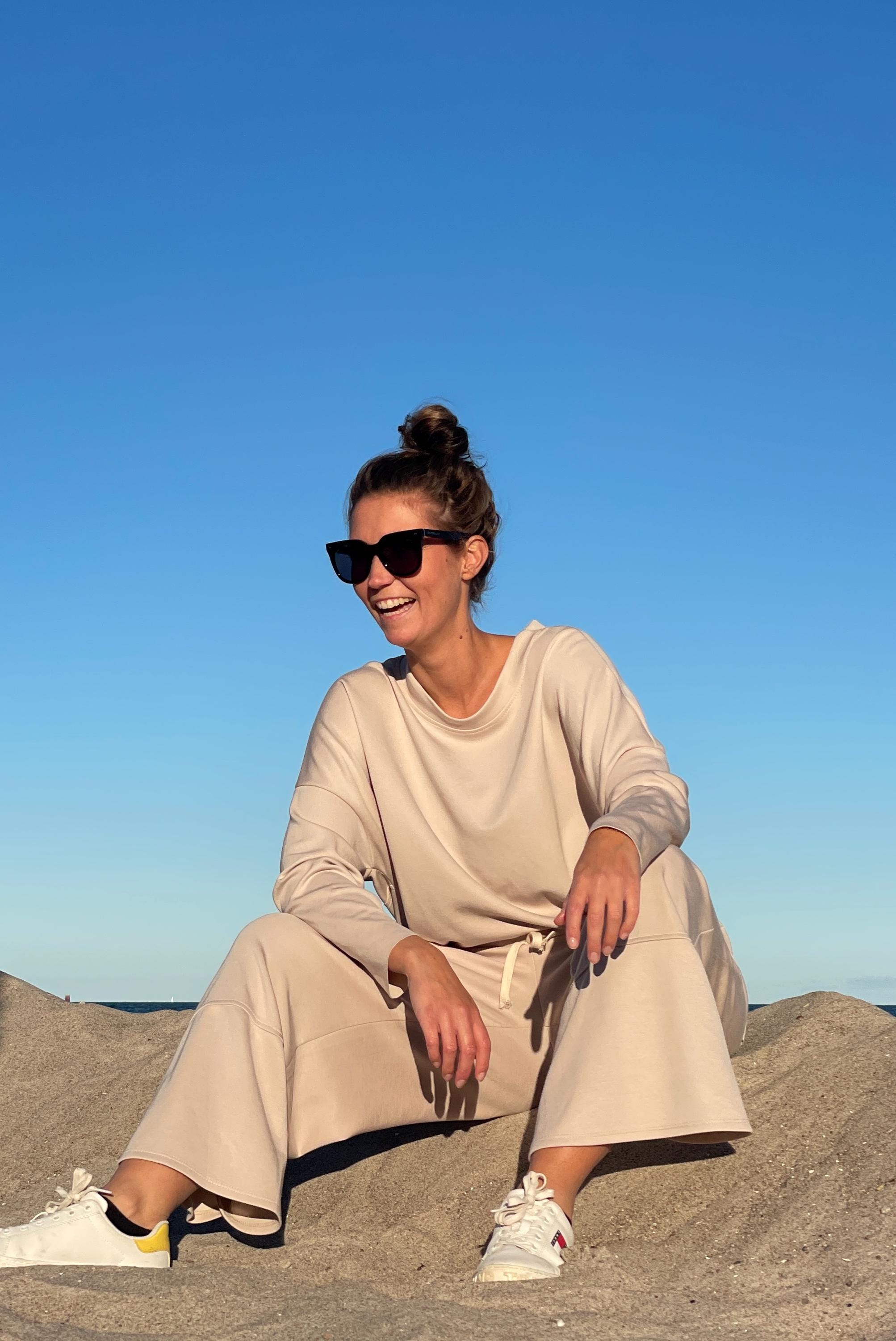 Completo Da Donna In 2 Pezzi, Con Maglia A Maniche Corte E Pantaloni A Gamba Larga, Set Coordinato, Marrone C, Small