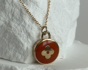 AUTHENTIC LV Pendant Necklace Gift For Her Designer Vintage