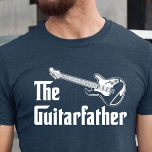 The Guitar-father Musician Gift T-Shirt, Guitar Dad Gift For Him, Guitar Owner For Men, Guitarist Gifts, Grandpa Guitar Lover Tee