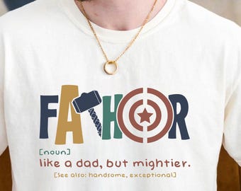Fathor, Thor, Avengers Comfort Colors Shirt, Fathers Day Gift, Avengers Mens Shirt, Fathor Definition Shirt, Marvelous Dad Shirt, Dad Shirt