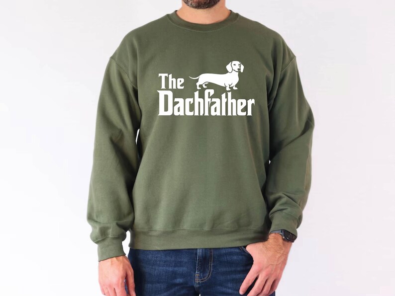 The Dachfather T-Shirt, Dachshund Dad Shirt, Wiener Dog Shirt, Father's Day Dachshund Dad Gift Tshirt, Dachshund Dog Owner Men Tee image 7