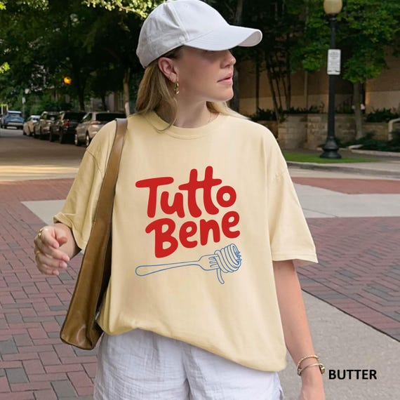 Tutto Bene Shirt, Italian Pasta Tee, Spaghetti Tshirt, Funny Foodie Comfort Colors Top